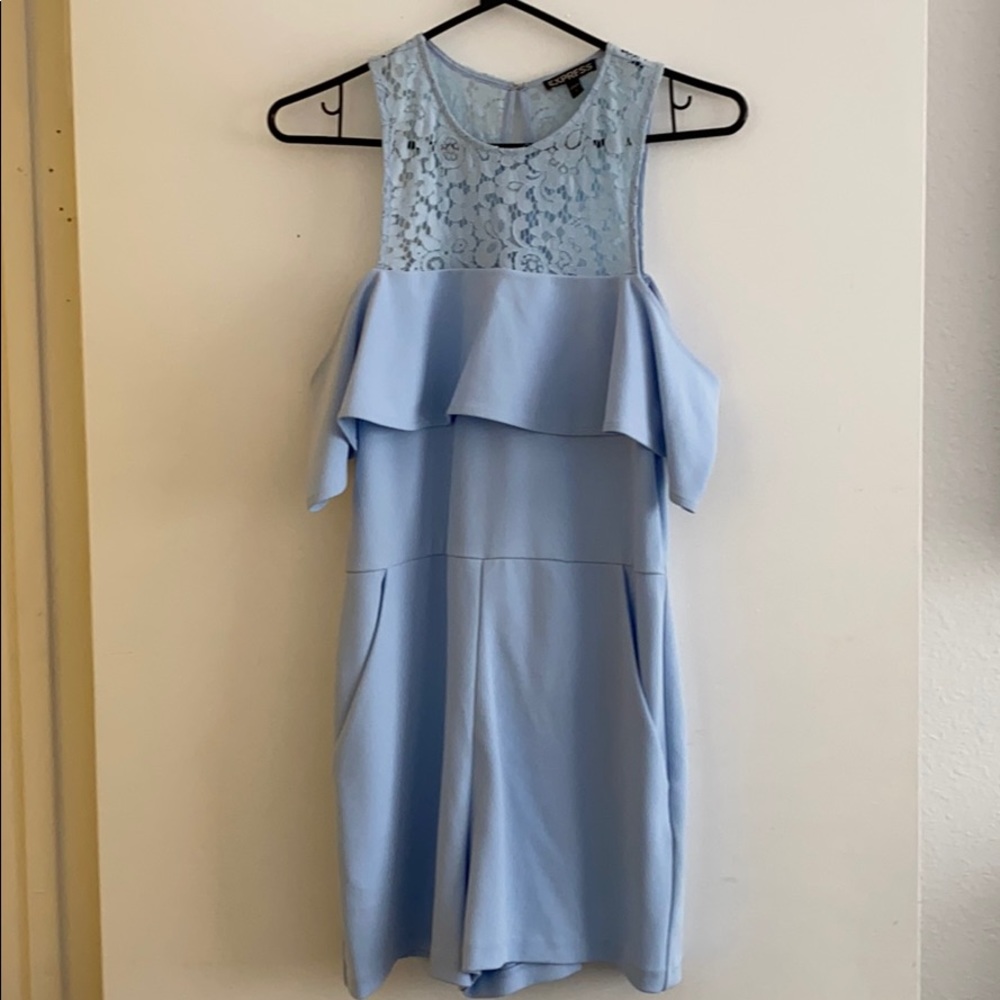 Express Lace Romper with Pockets